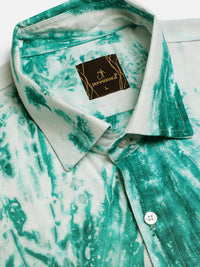 Pastel Tie Dye Slim Fit Unisex Rayon Shirt