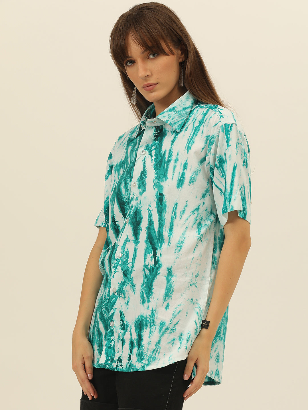 Pastel Hand Tie Dye Rayon Women Shirt