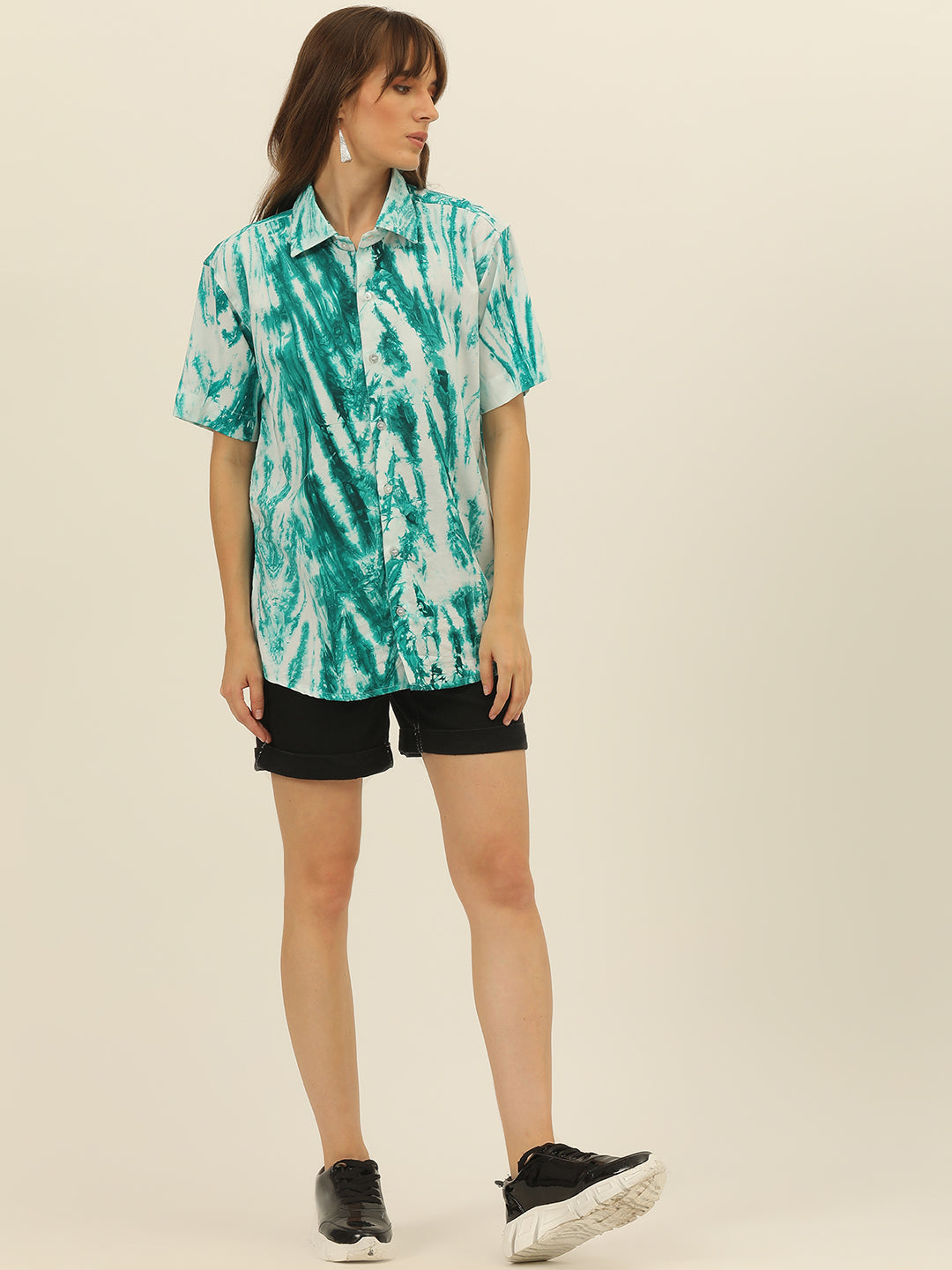 Pastel Hand Tie Dye Rayon Women Shirt