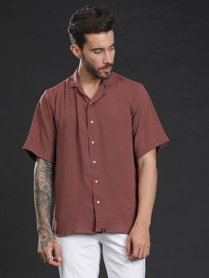 Oversized Cuban Collar Unisex Shirt
