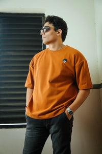 Unisex Oversized Cotton T-Shirt with Full Back Graphic Print