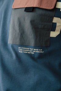 Unisex Blue Round Neck T-Shirt