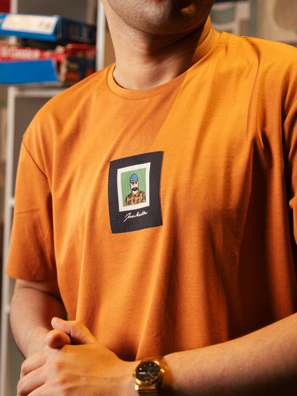 Unisex Rust Round Neck T-Shirt