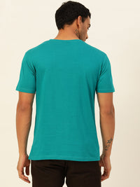 Solid Round Neck Men Comfort Fit T-Shirt