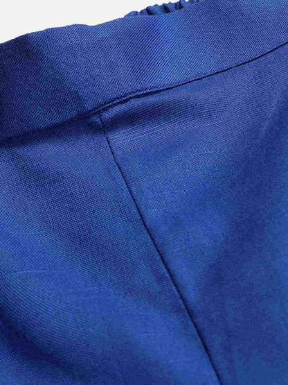 Cotton Linen Crop Shirt & Trouser Slim Fit Co-ord Set