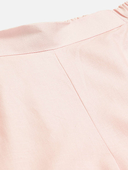 Cotton Linen Crop Shirt & Trouser Slim Fit Co-ord Set