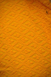 Chikankari Embroidered Women Crop Shirt