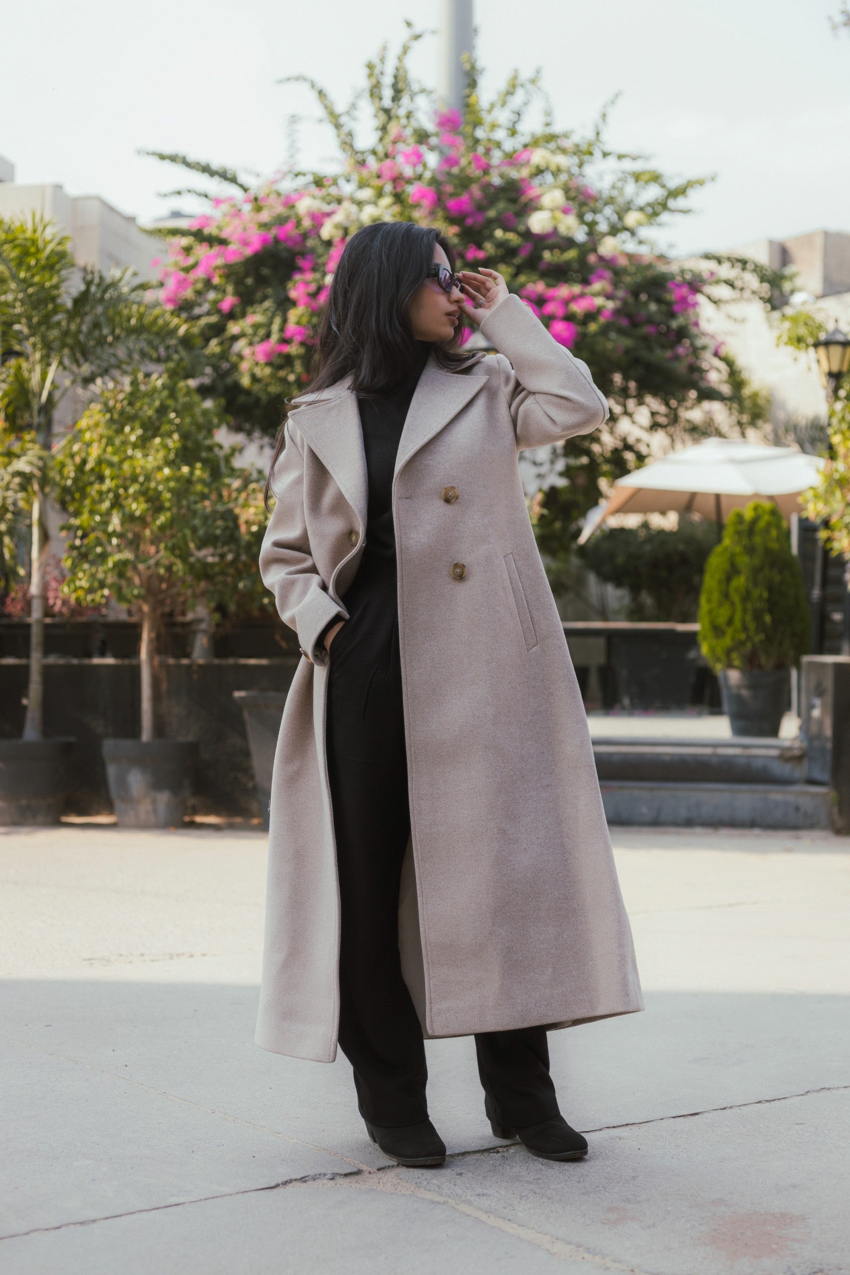 Women Ankle Length Long Trench Coat JAVINISHKA Women Ankle Length Long Trench Coat JAVINISHKA
