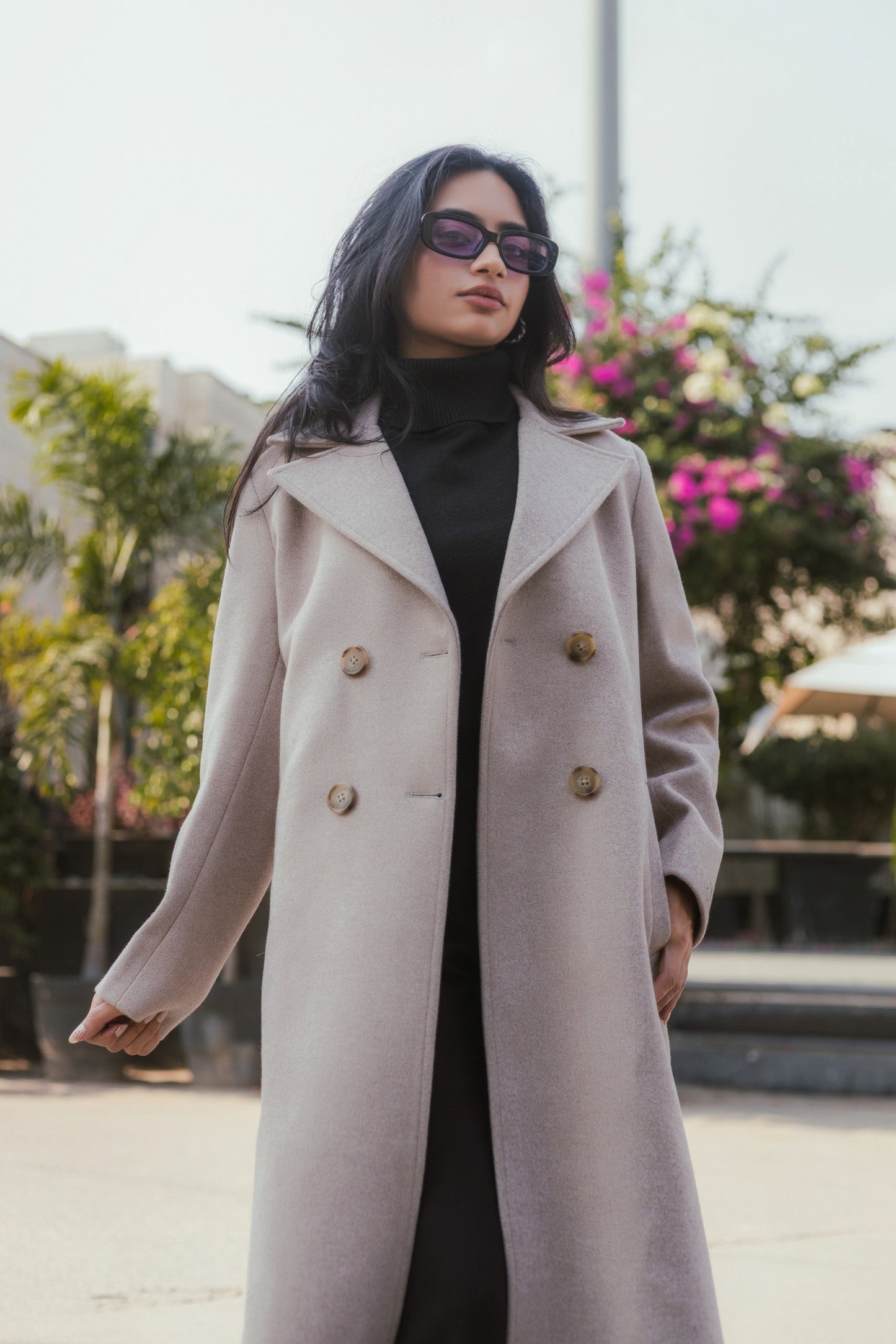 Women Ankle Length Long Trench Coat