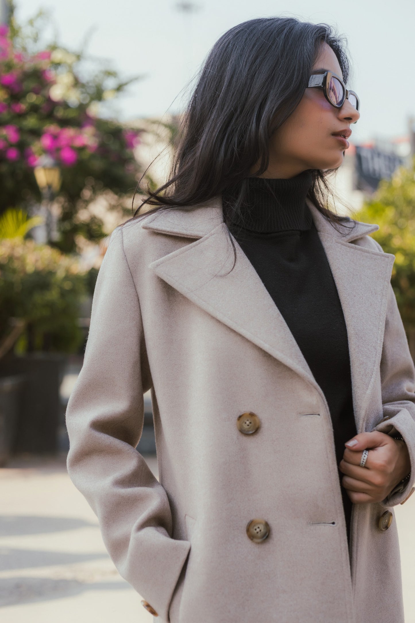 Women Ankle Length Long Trench Coat