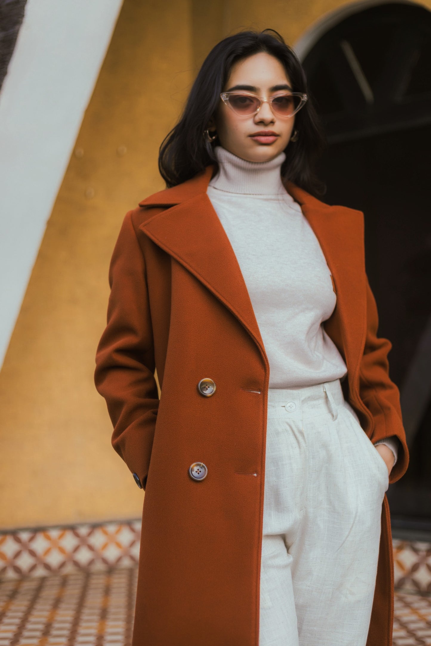 Women Ankle Length Long Trench Coat