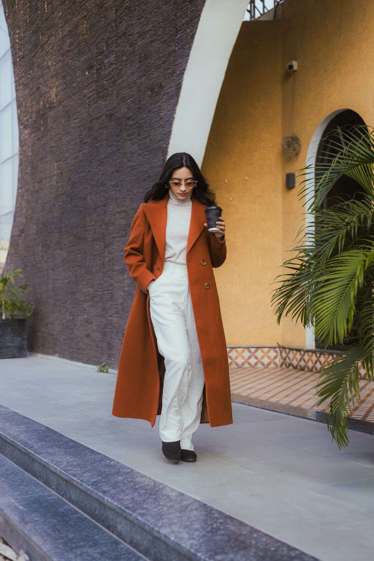 Women Ankle Length Long Trench Coat