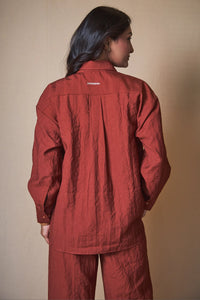 Women Embroidered Oversized Shirt