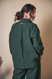 Women Embroidered Oversized Shirt