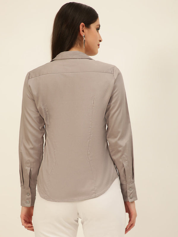 Finest Egyptian Giza Satin Women Formal Shirt
