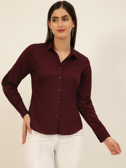 Finest Egyptian Giza Satin Women Formal Shirt
