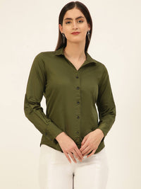 Finest Egyptian Giza Satin Women Formal Shirt