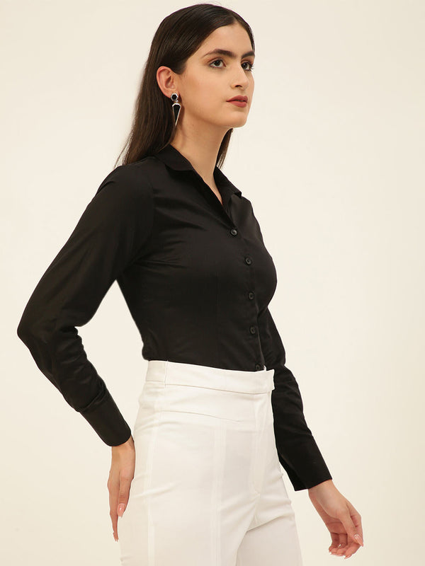 Finest Egyptian Giza Satin Women Formal Shirt