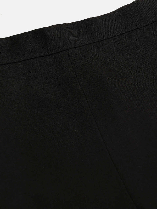 V-Neck Peplum Style Top & Trouser Rayon Co-ord Set