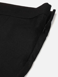 V-Neck Peplum Style Top & Trouser Rayon Co-ord Set