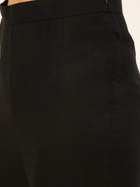 V-Neck Peplum Style Top & Trouser Rayon Co-ord Set