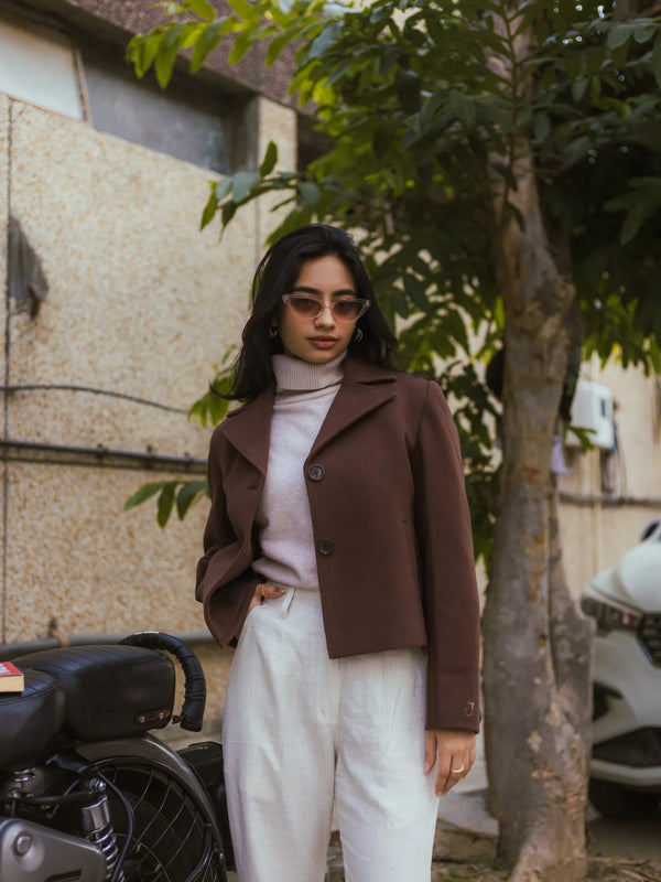 Women Crop Length Short Coat