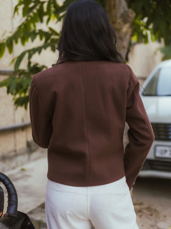 Women Crop Length Short Coat