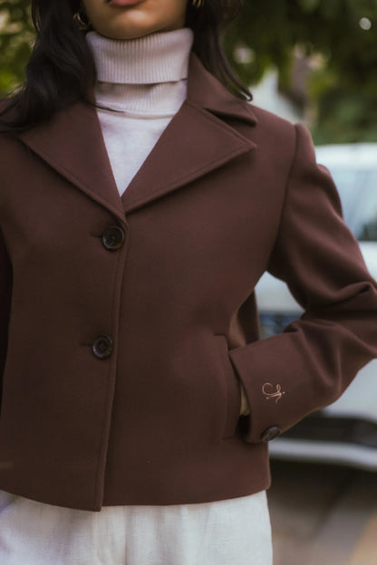 Women Crop Length Short Coat