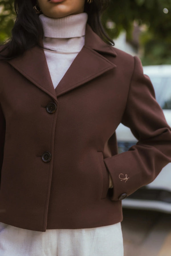 Women Crop Length Short Coat