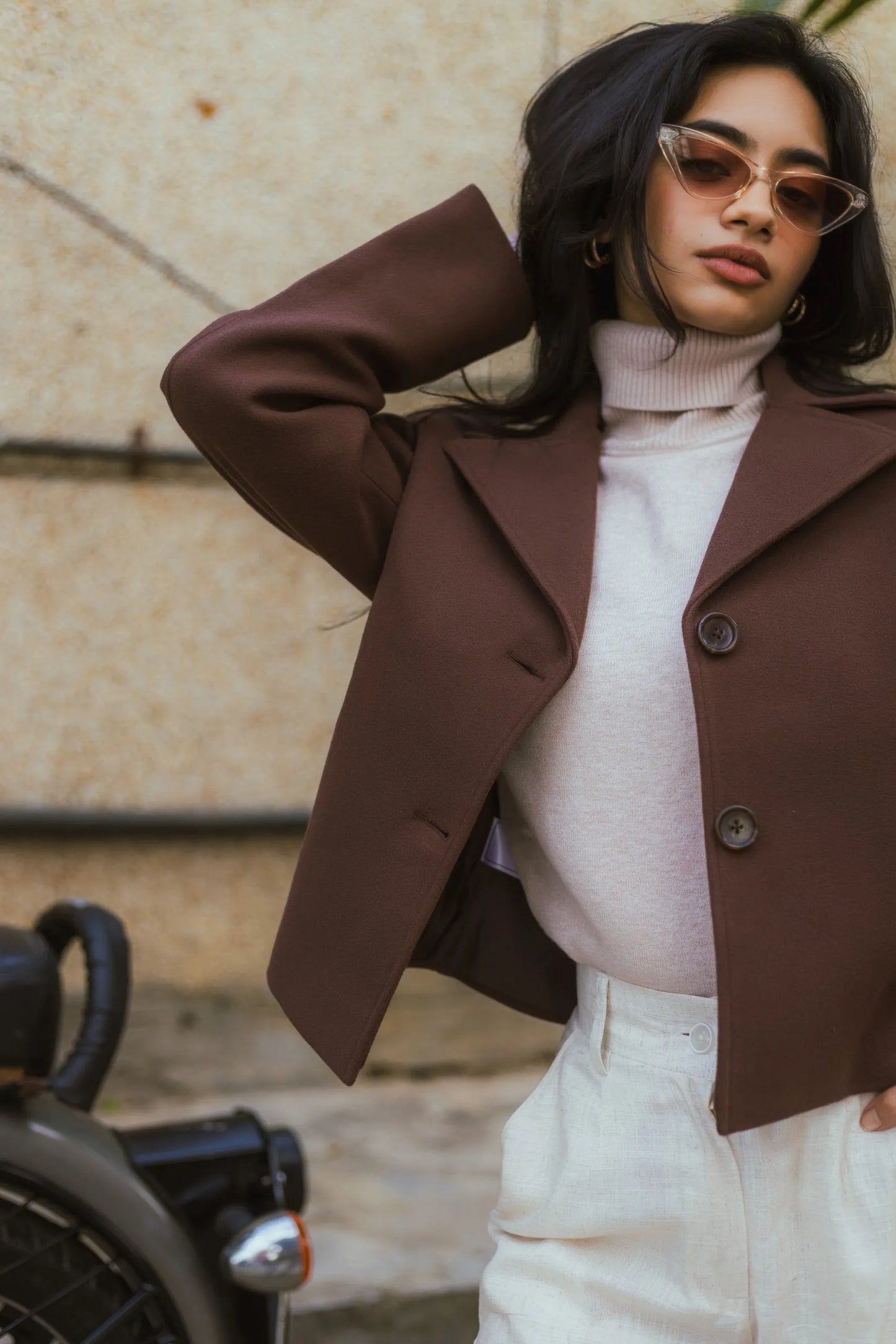 Women Crop Length Short Coat