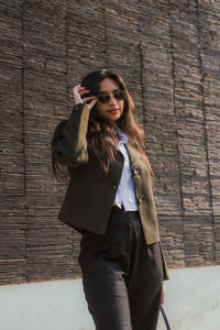 Women Crop Length Short Coat