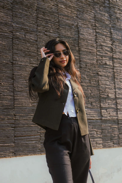 Women Crop Length Short Coat