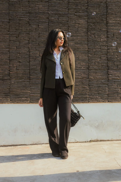 Women Crop Length Short Coat