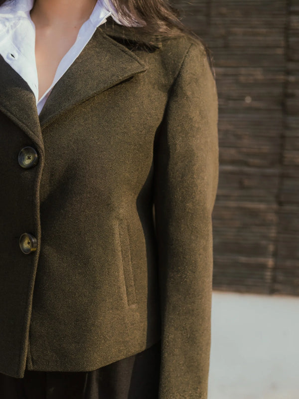 Women Crop Length Short Coat