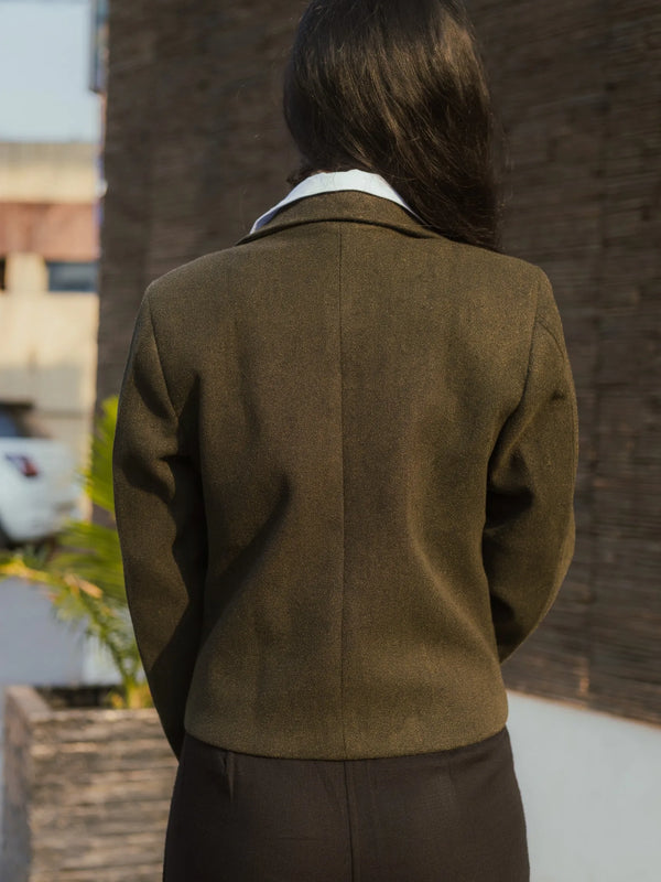 Women Crop Length Short Coat