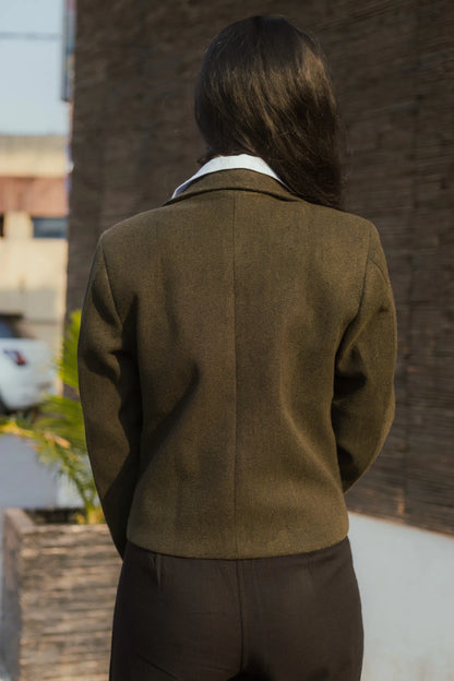 Women Crop Length Short Coat