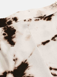 Sustainable Crop Top & Trouser Pashmina Rayon Designer Tie Dye Co-ord Set