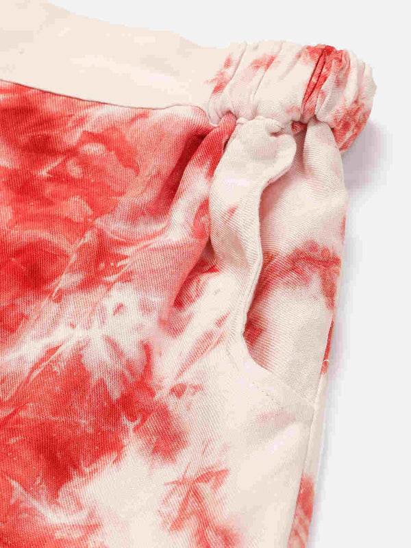 Sustainable Crop Top & Trouser Pashmina Rayon Designer Tie Dye Co-ord Set