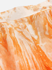 Sustainable Crop Top & Trouser Pashmina Rayon Designer Tie Dye Co-ord Set