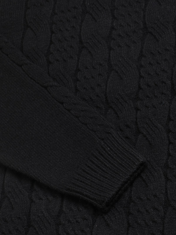 Heavy Cable Knitted Unisex Wool Unisex Sweater
