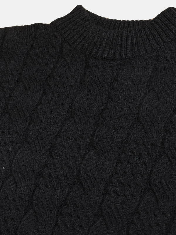 Heavy Cable Knitted Unisex Wool Unisex Sweater