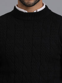 Heavy Cable Knitted Unisex Wool Unisex Sweater