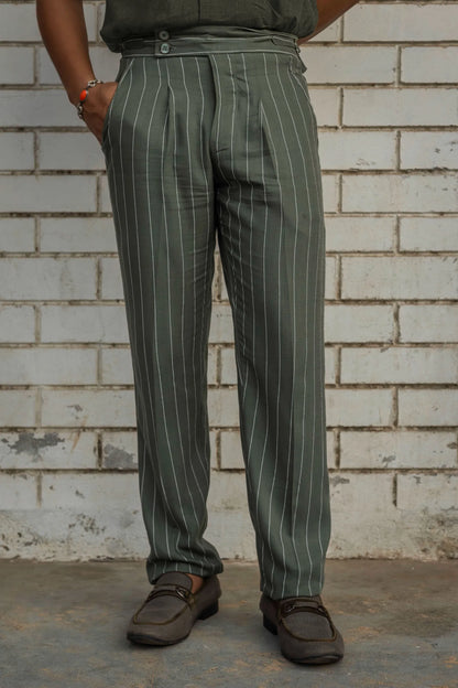 Striped Tailored Fit Gurkha Pants