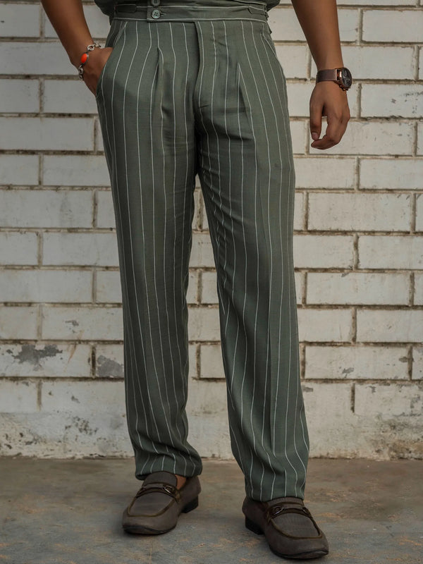 Striped Tailored Fit Gurkha Pants