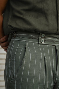 Striped Tailored Fit Gurkha Pants