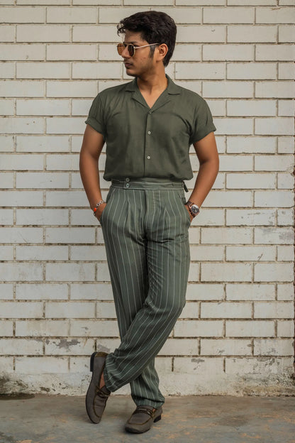 Striped Tailored Fit Gurkha Pants