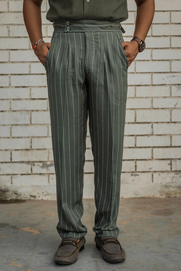 Striped Tailored Fit Gurkha Pants