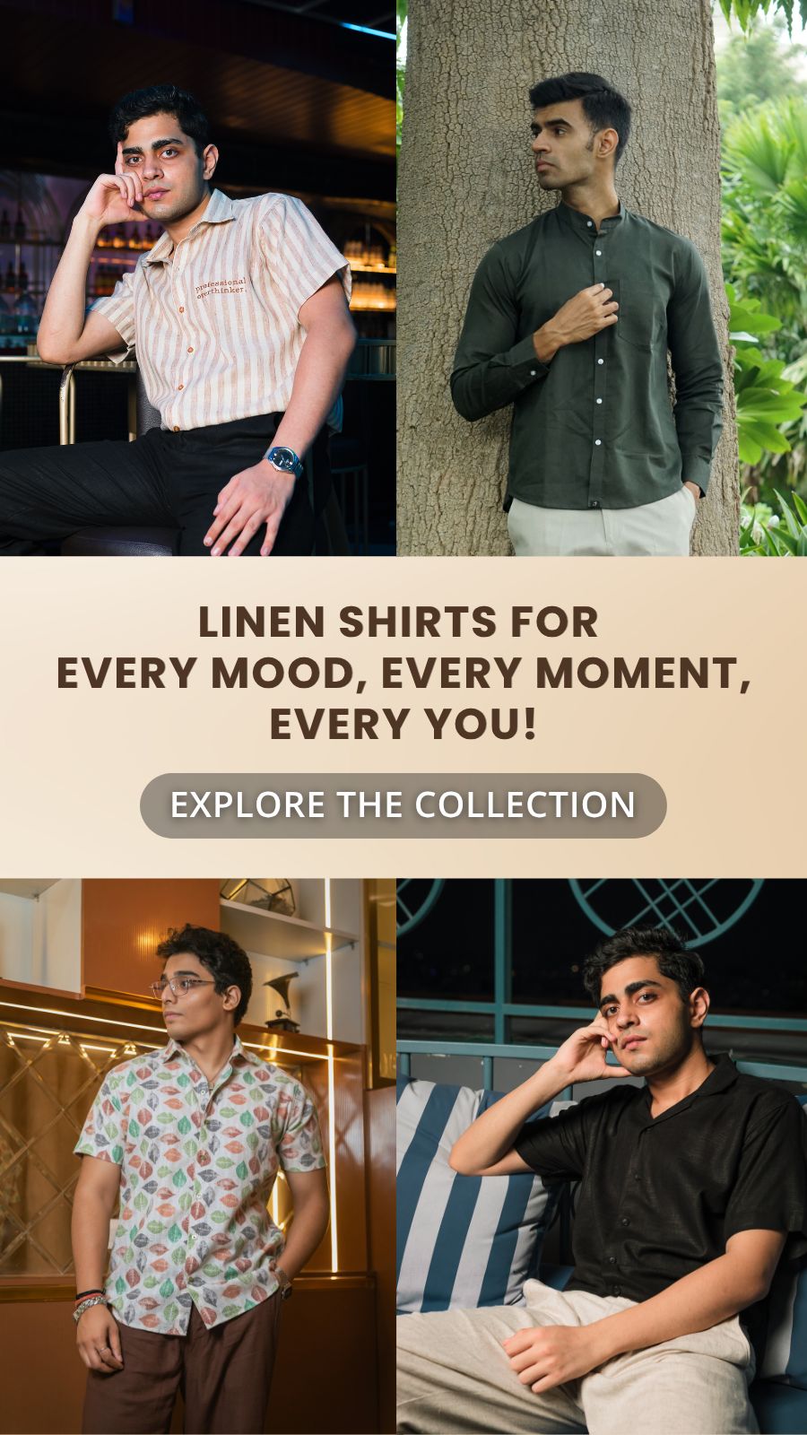 men wearing cool summer shirts