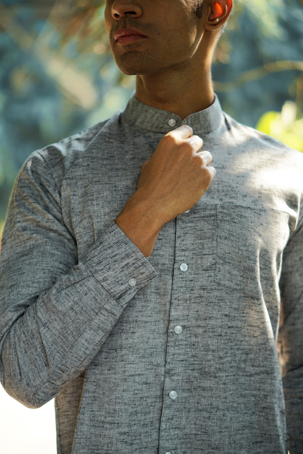 Premium Cotton Linen Regular Fit Solid Shirt