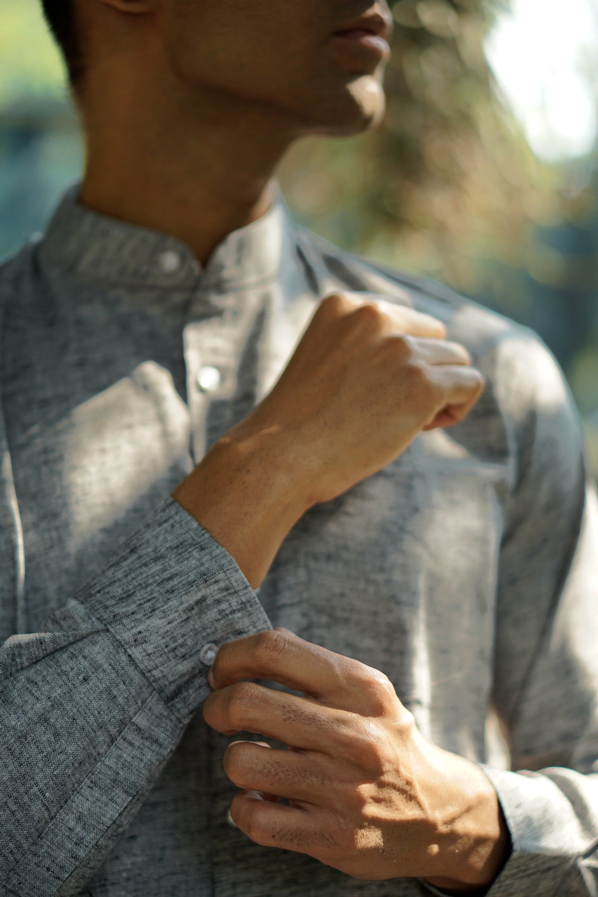 Premium Cotton Linen Regular Fit Solid Shirt